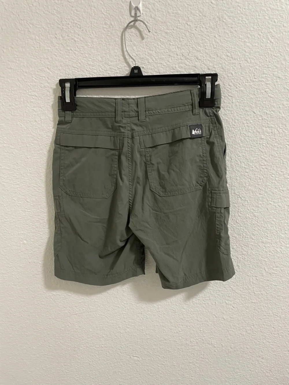 REI Boys Olive Green Hiking Utility Shorts